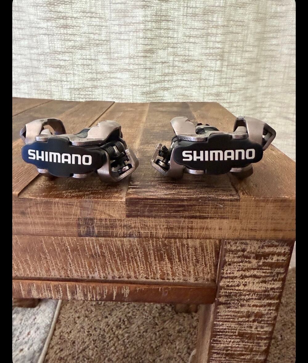 Shimano PD-M520 SPD Clipless Pedals for Stationary Exercise Spin Bike